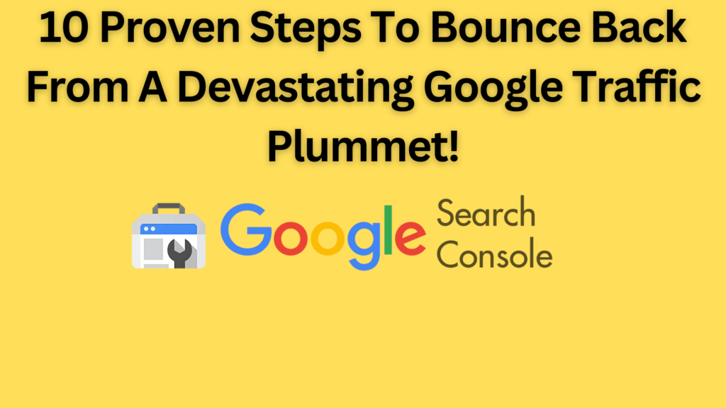 10 Proven Steps To Bounce Back From A Devastating Google Traffic Plummet!