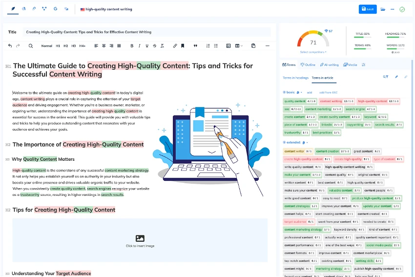 Neuronwriter To Write 80+ Scores Articles On Scales