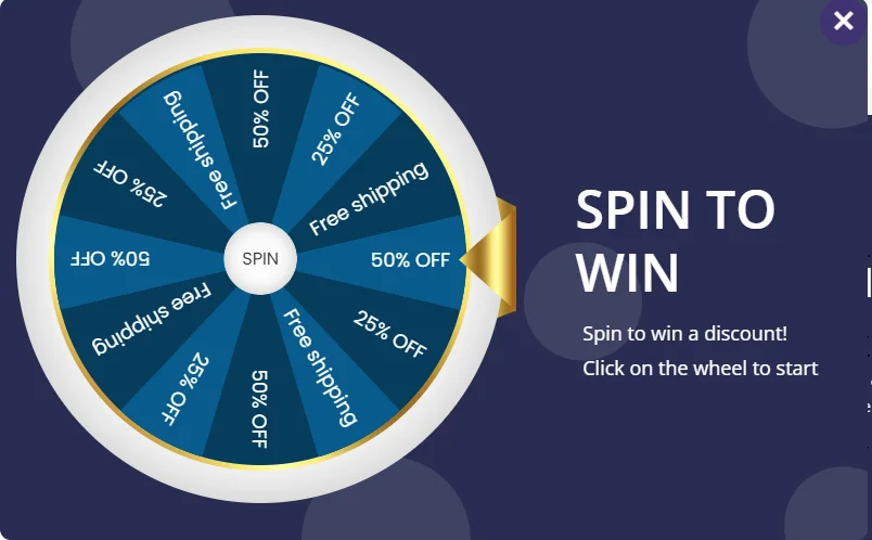 Spin To Win Gamification Popup Poptin