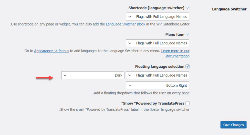 16 - Activate The Language Switcher In The Translatepress Add-On